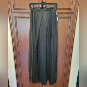 Black Marina Tulle Maxi A-line Skirt Sz Medium Black Tags Snag READ LQQK